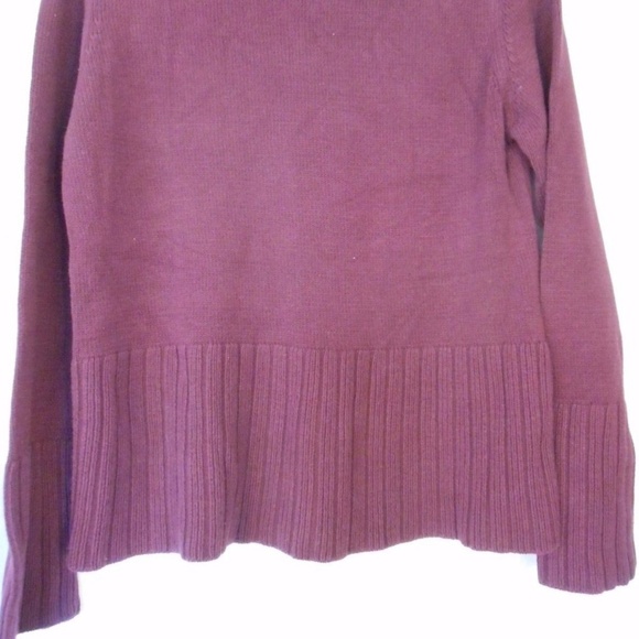 J. Jill Burgundy Sweater cotton blend lightweight - Picture 8 of 8